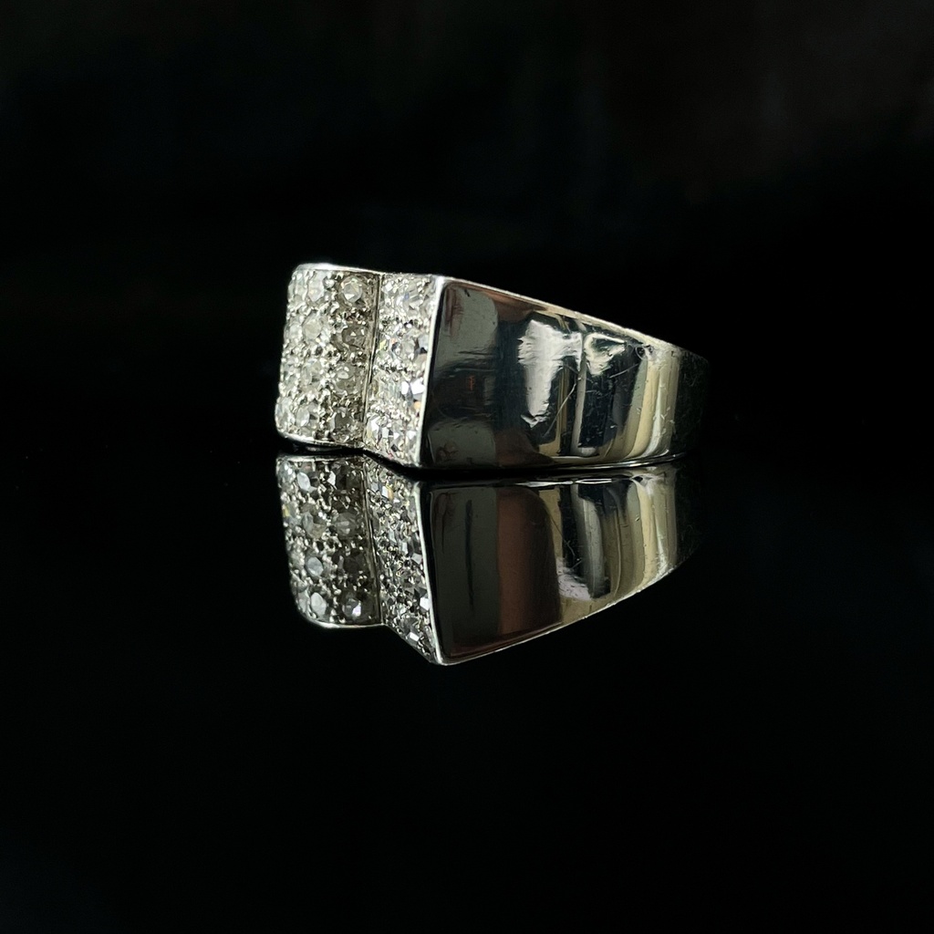 Bague Tank Diamants