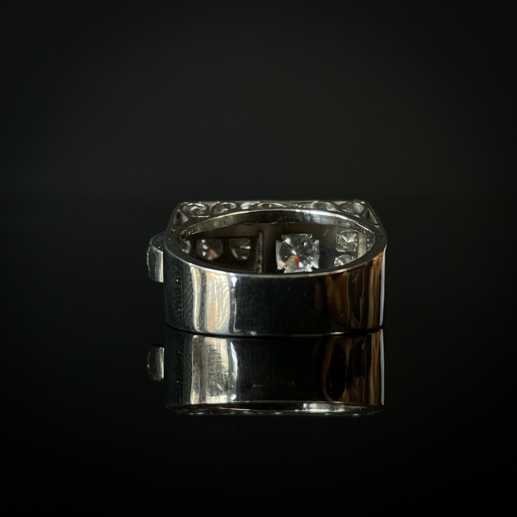 Bague Tank Diamants