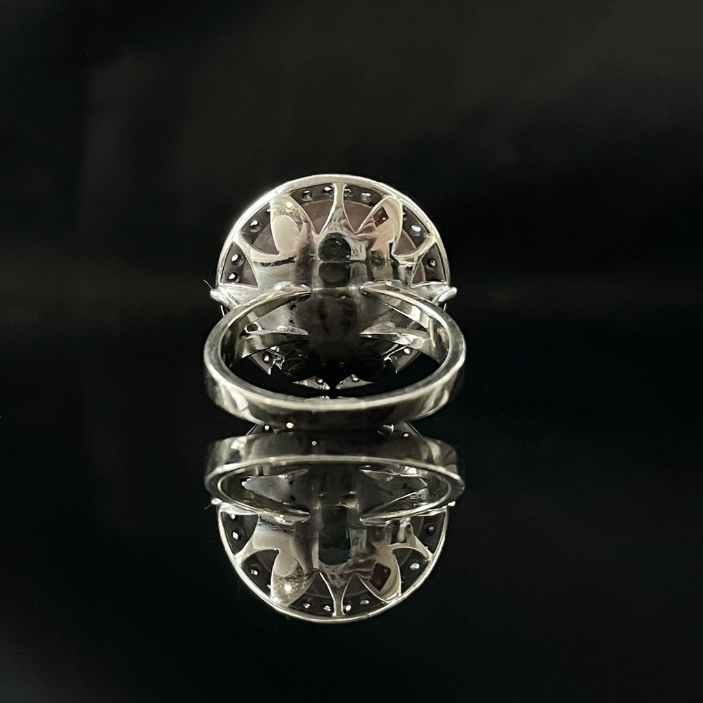 Bague Perle & diamants