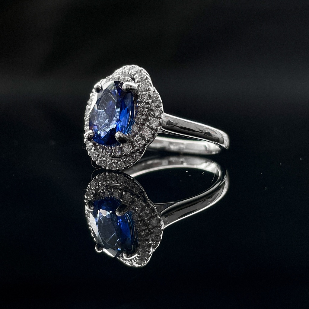 Bague Saphir et Brillants