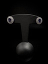 Boucles d'oreilles saphirs et brillants