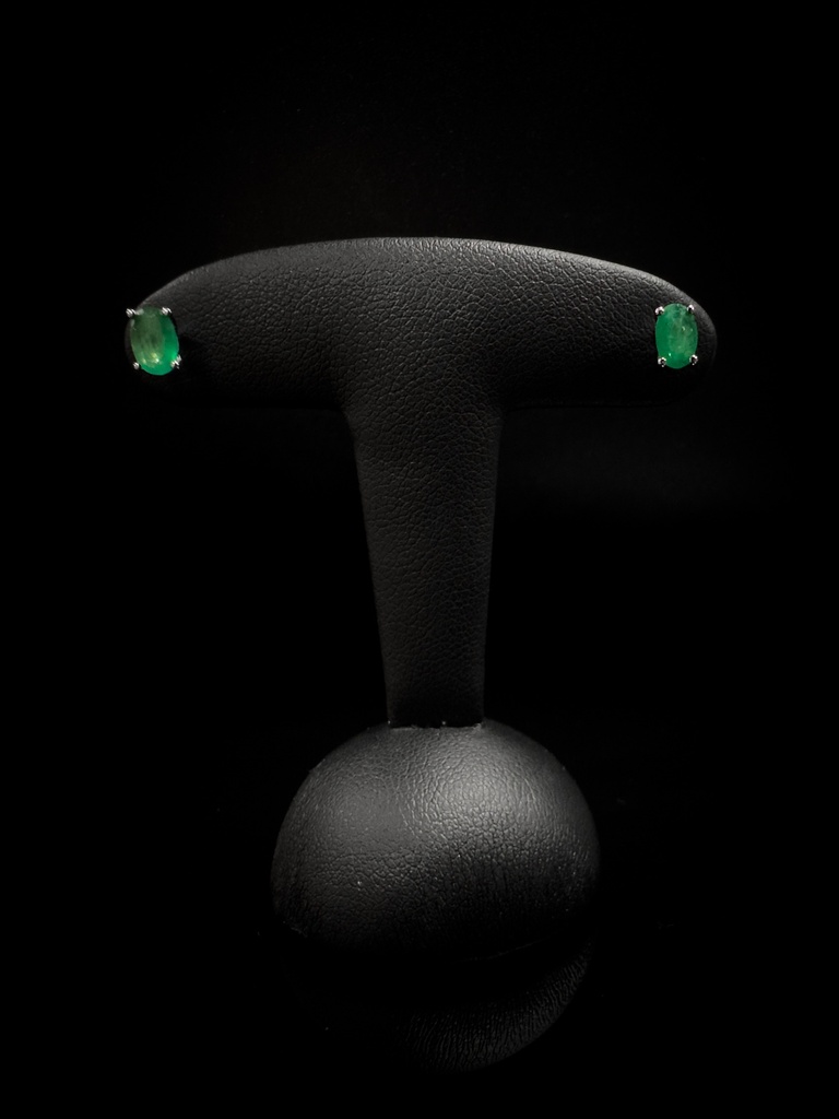 Boucles d'oreilles émeraudes 
