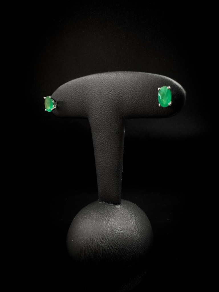 Boucles d'oreilles émeraudes 