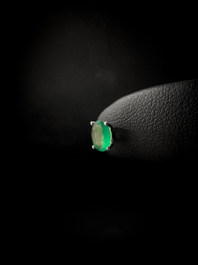 Boucles d'oreilles émeraudes 