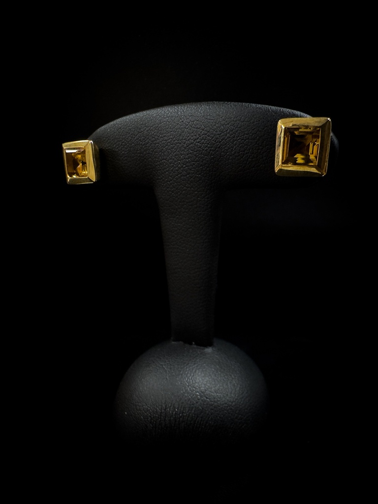 Boucles d'Oreilles citrine