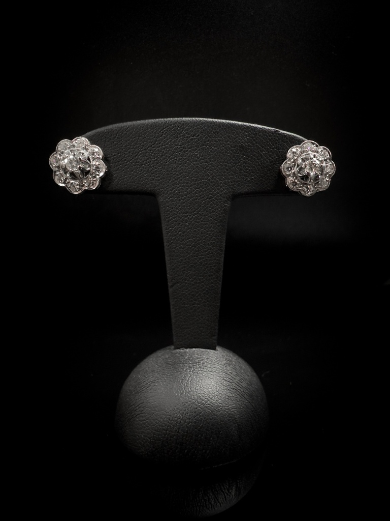 Boucles d'oreilles diamants