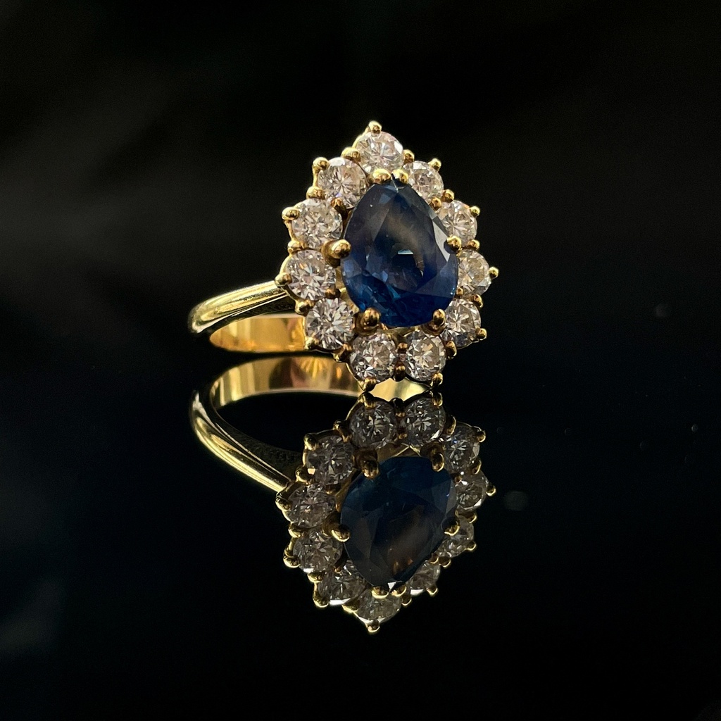 Bague Saphir et Brillants