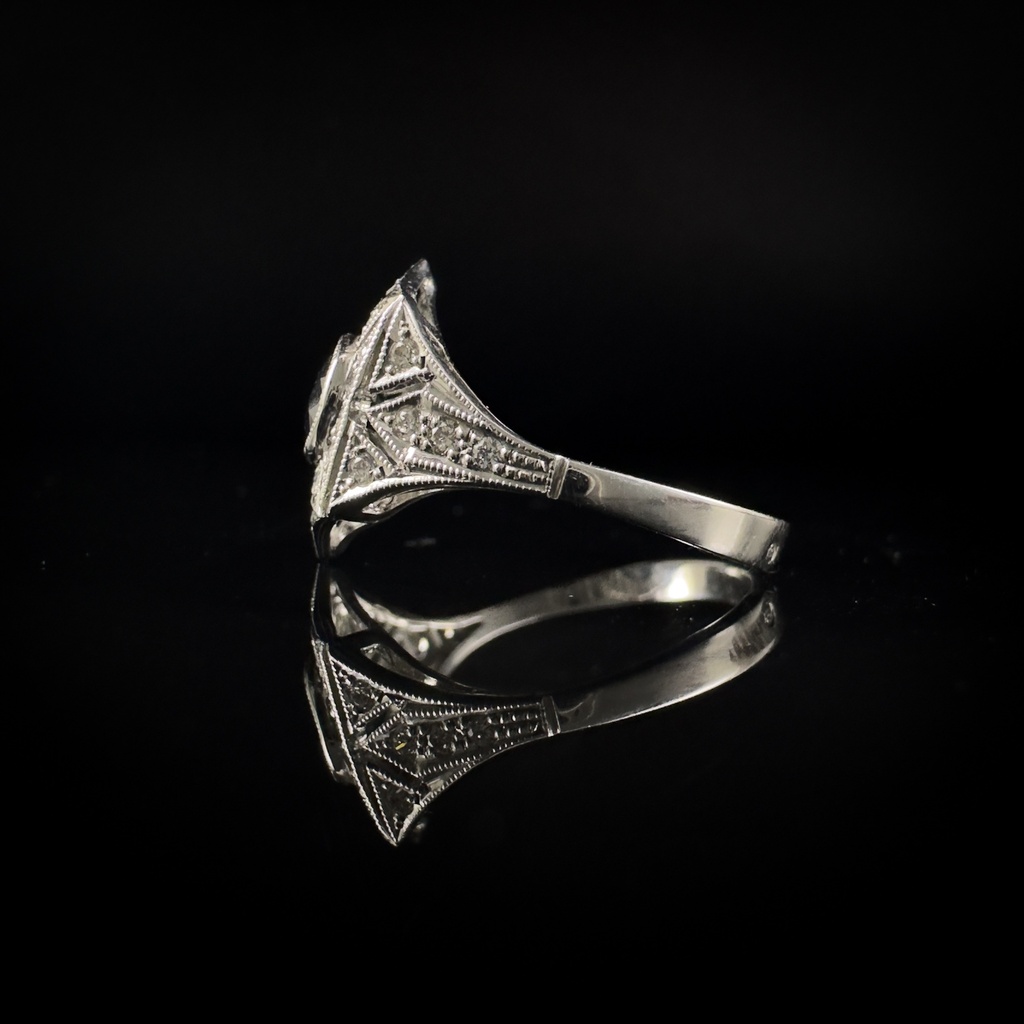 Bague Saphir et Brillants