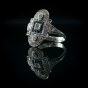 Bague Saphirs et Brillants