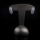 Boucles d'oreilles Saphirs et Brillants