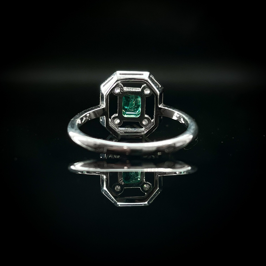 Bague Emeraude et Brillants