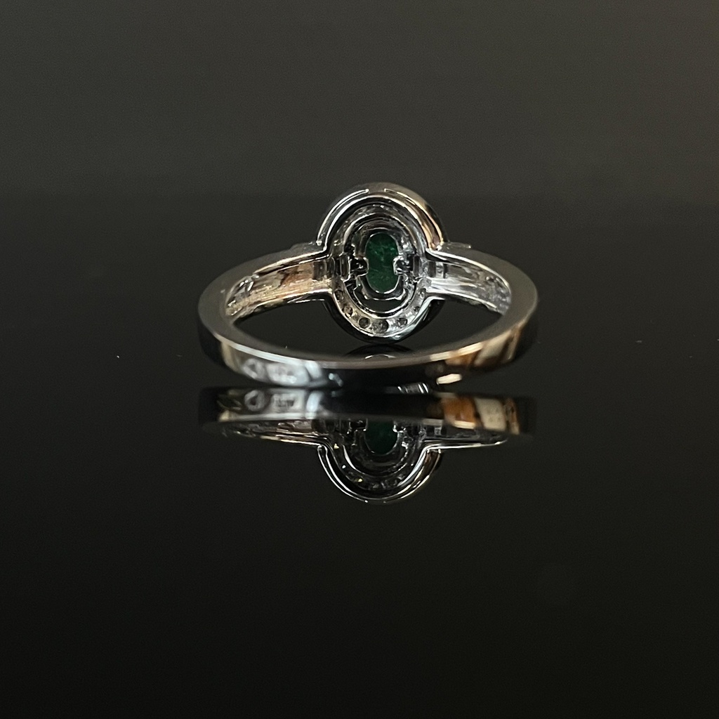 Bague Emeraude et Diamants