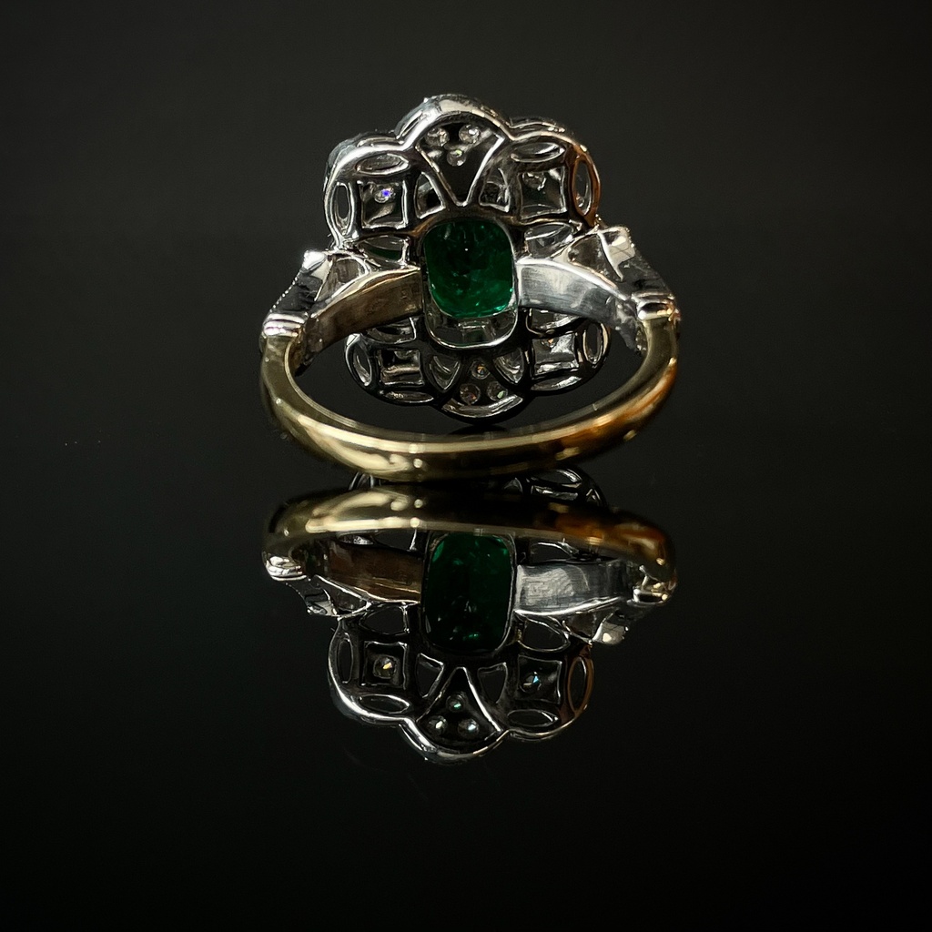 Bague Emeraude et Brillants