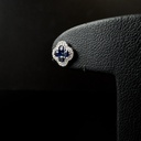 Boucles d'oreilles Saphirs et Brillants