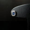 Boucles d'oreilles Saphirs et Brillants