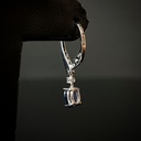 Boucles d'oreilles Saphirs et Brillants