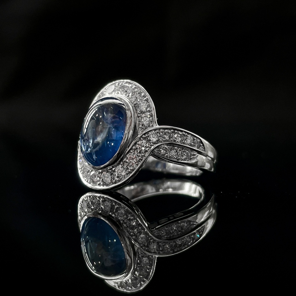 Bague Saphir et Brillants