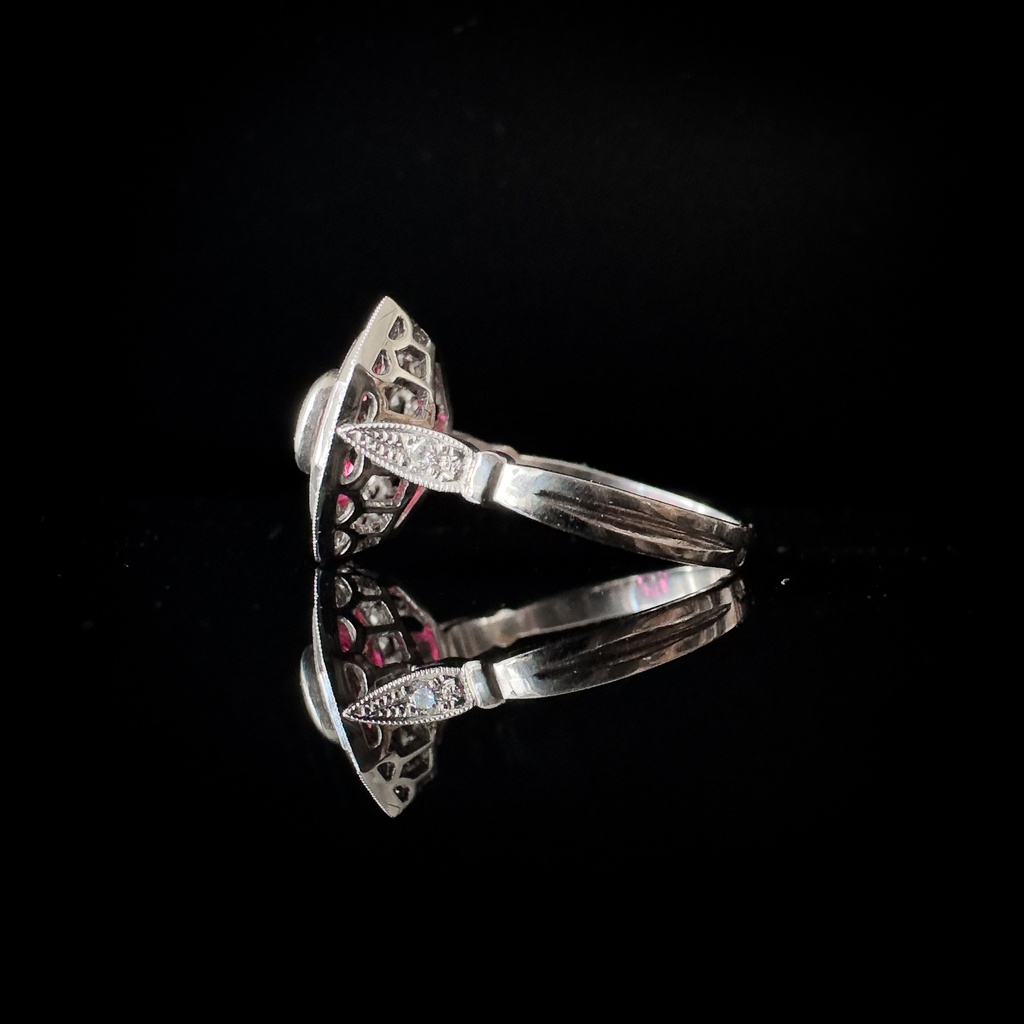 Bague Diamants & Rubis