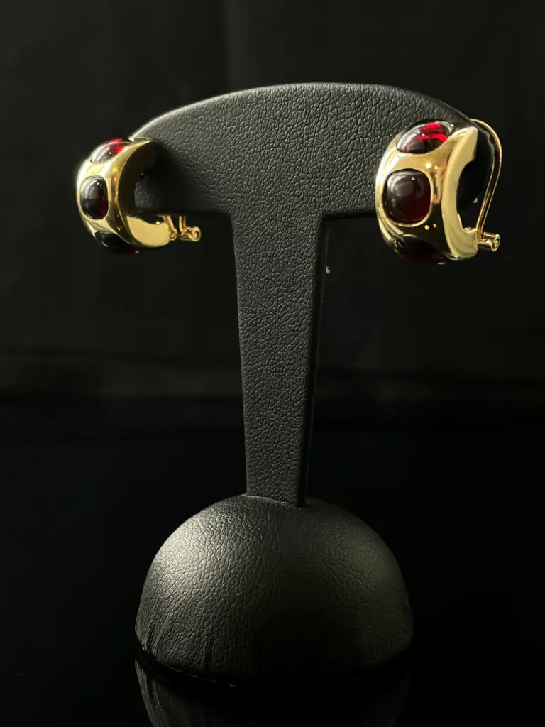 Boucles d'oreilles Grenats