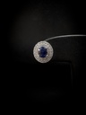 Boucles d'oreilles saphirs et brillants