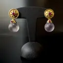 Boucles d'oreilles Rubis & Améthystes