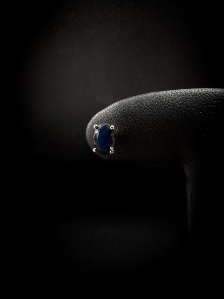 Boucles d'oreilles Saphirs 