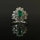 Bague Emeraude et Diamants