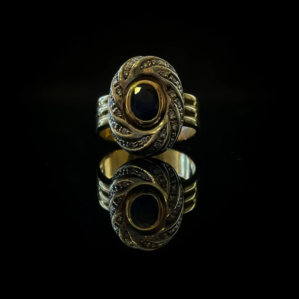Bague Saphir & Diamants