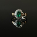 Bague émeraude et diamants