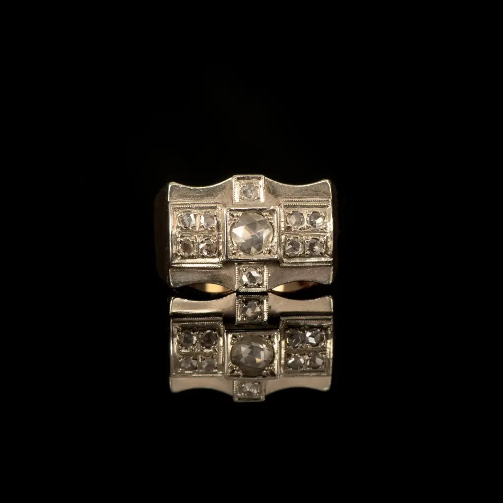 Bague Tank Diamants