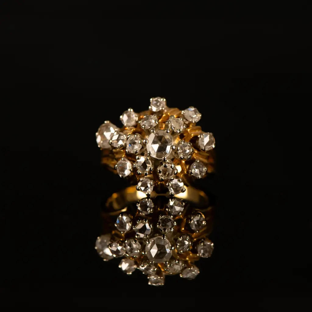 Bague feu d'artifice & diamants