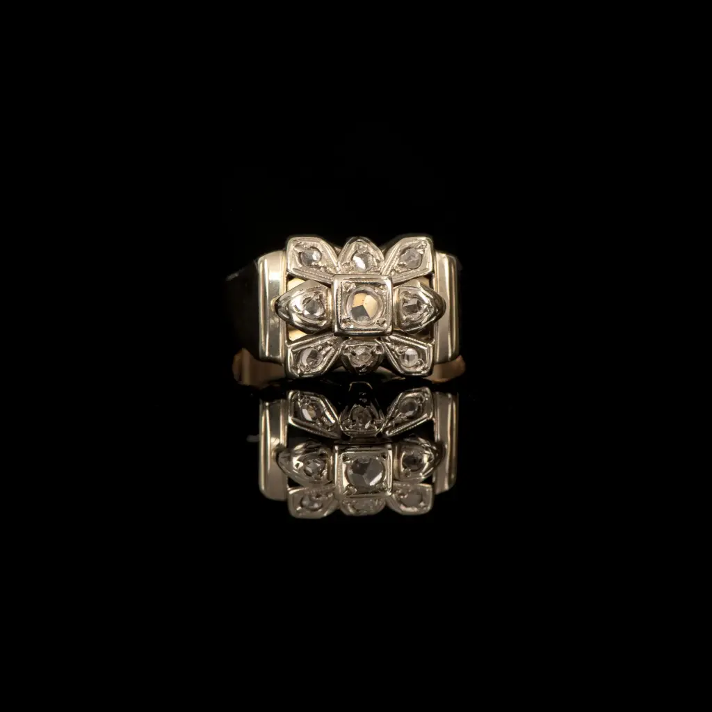 Bague Tank Diamants