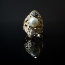 Bague perle et diamants