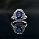 Bague saphir et diamants