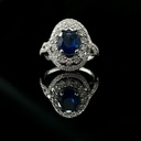 Bague saphir et diamants