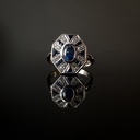 Bague saphir et diamants
