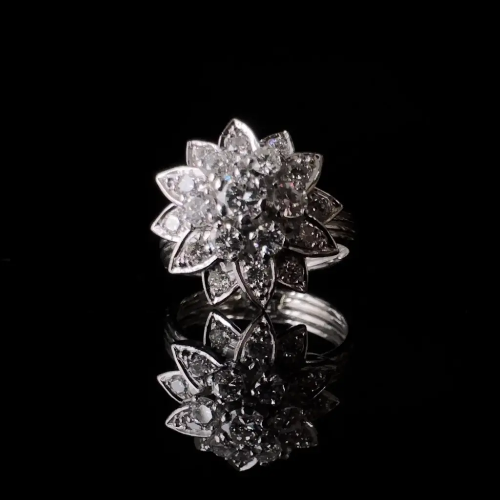Bague Fleur Diamants