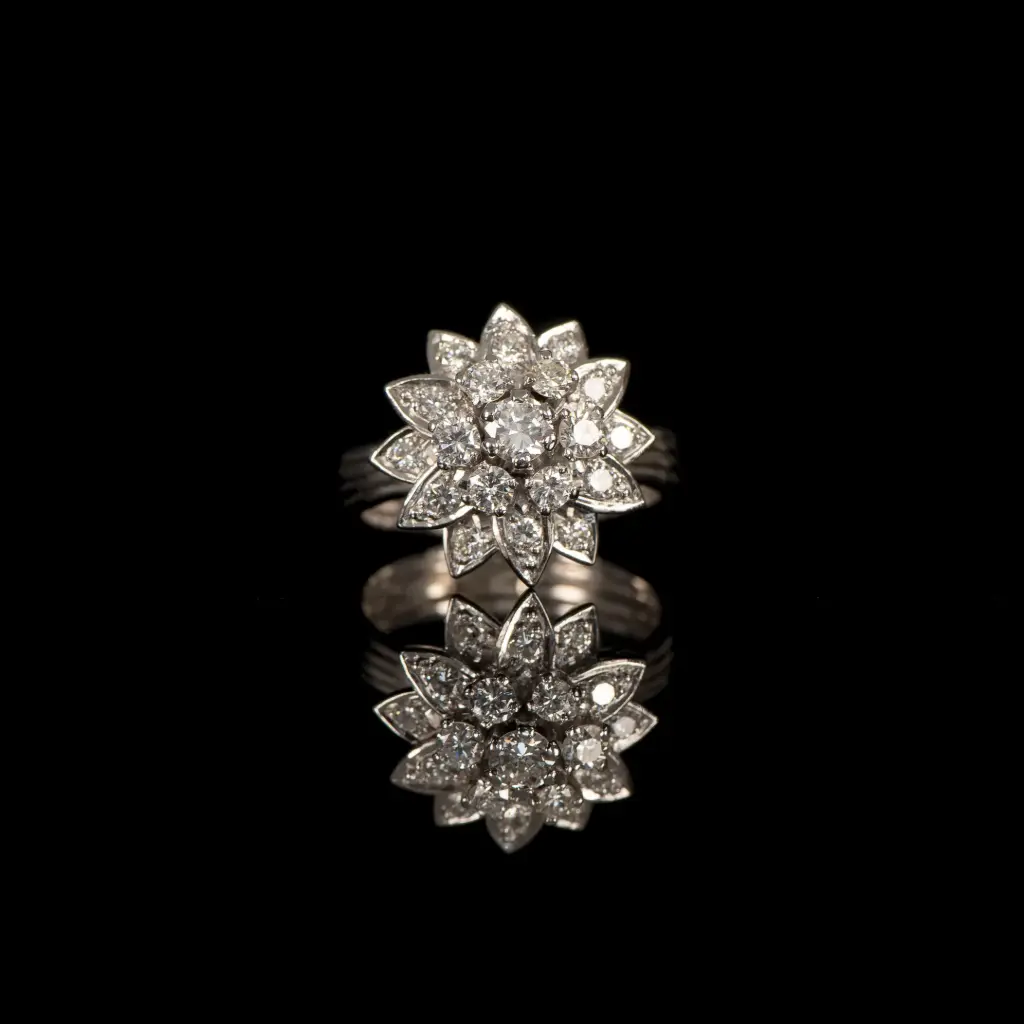 Bague Fleur Diamants