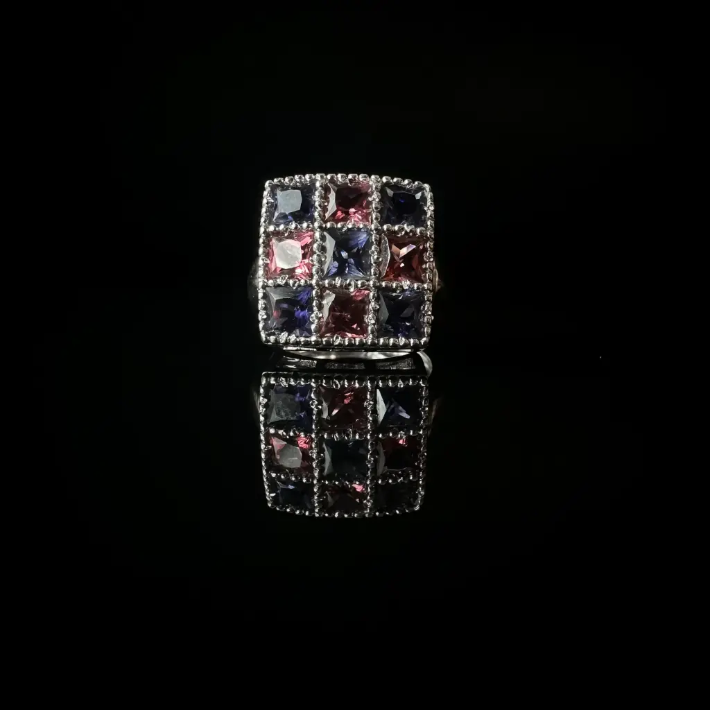 Bague Tourmaline & Iolite
