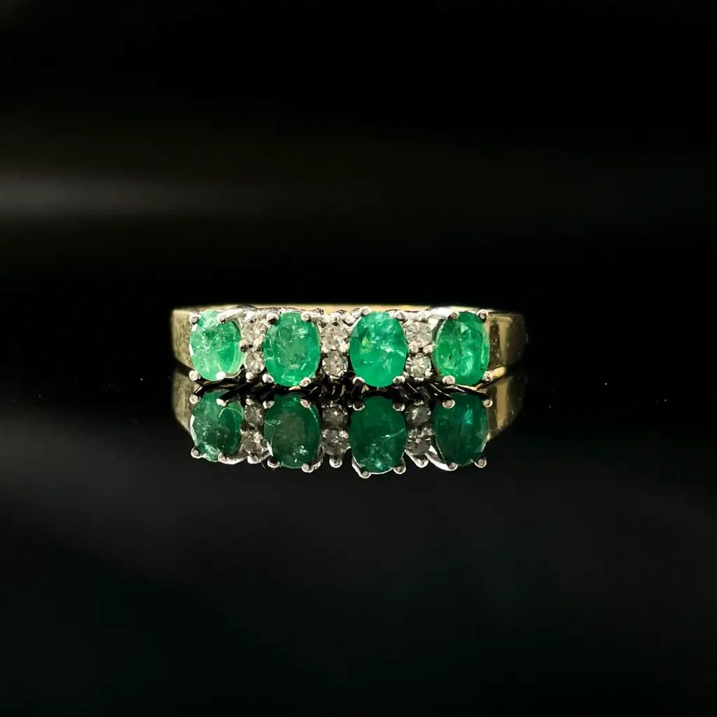 Bague Emeraudes & Diamants