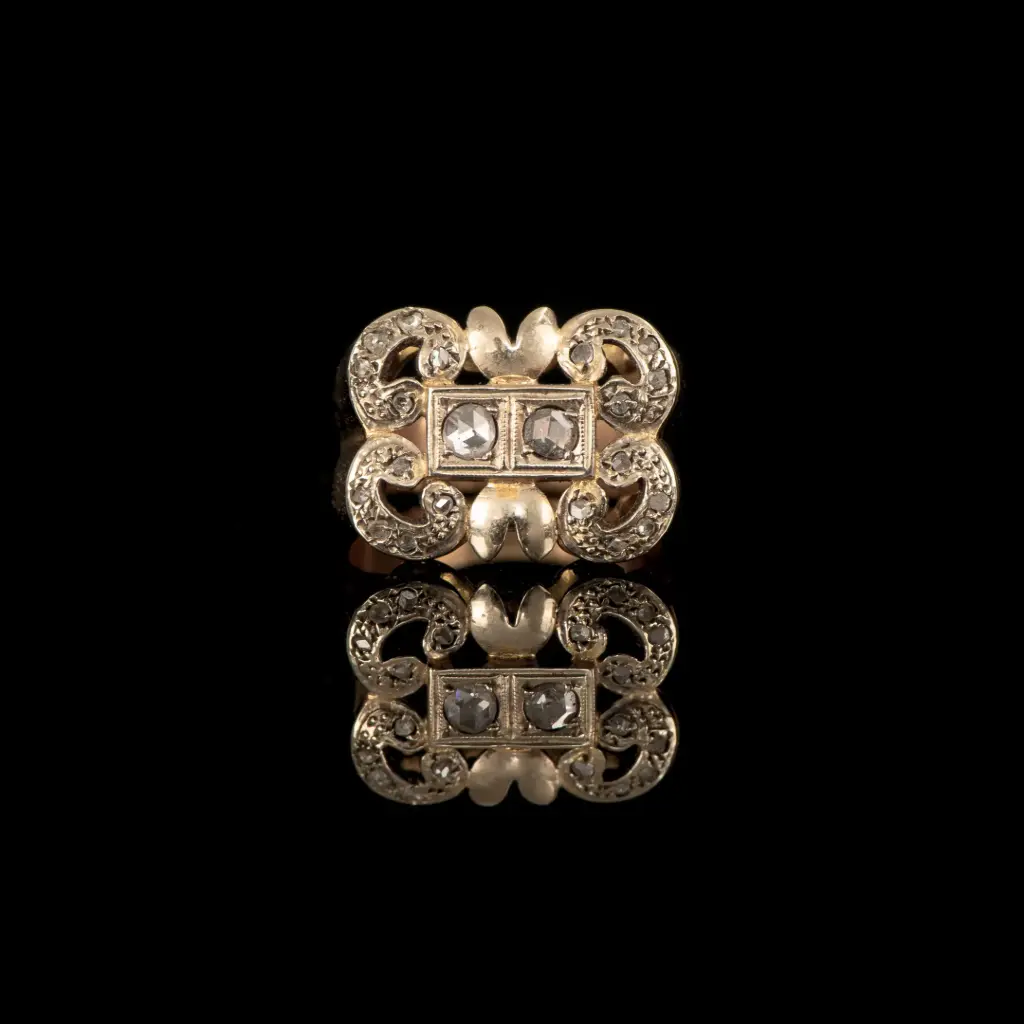 Bague tank Diamants