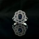 Bague saphirs et diamants