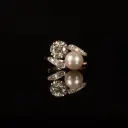 Bague Toi & Moi perle et diamants