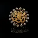 Broche Diamants Armoiries royales de Belgique