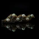 Broche Saphirs & Perles