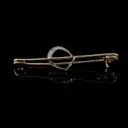 Barette étrier diamants