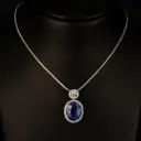 Pendentif saphir et diamants