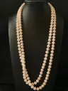 Collier 2 rangs corail rose