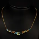 Collier Diamants, Citrine, Topaze & Péridot