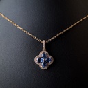 Collier saphirs et diamants